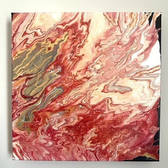 π
ΊOriginal Acrylic Painting  Unique Hand Painted Canvas Modern Colorful - Picture 7 of 15